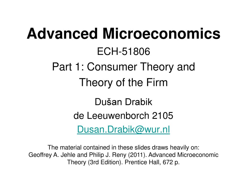 Advanced Microeconomic Theory (3e)_jehle Reny(2011 Solution